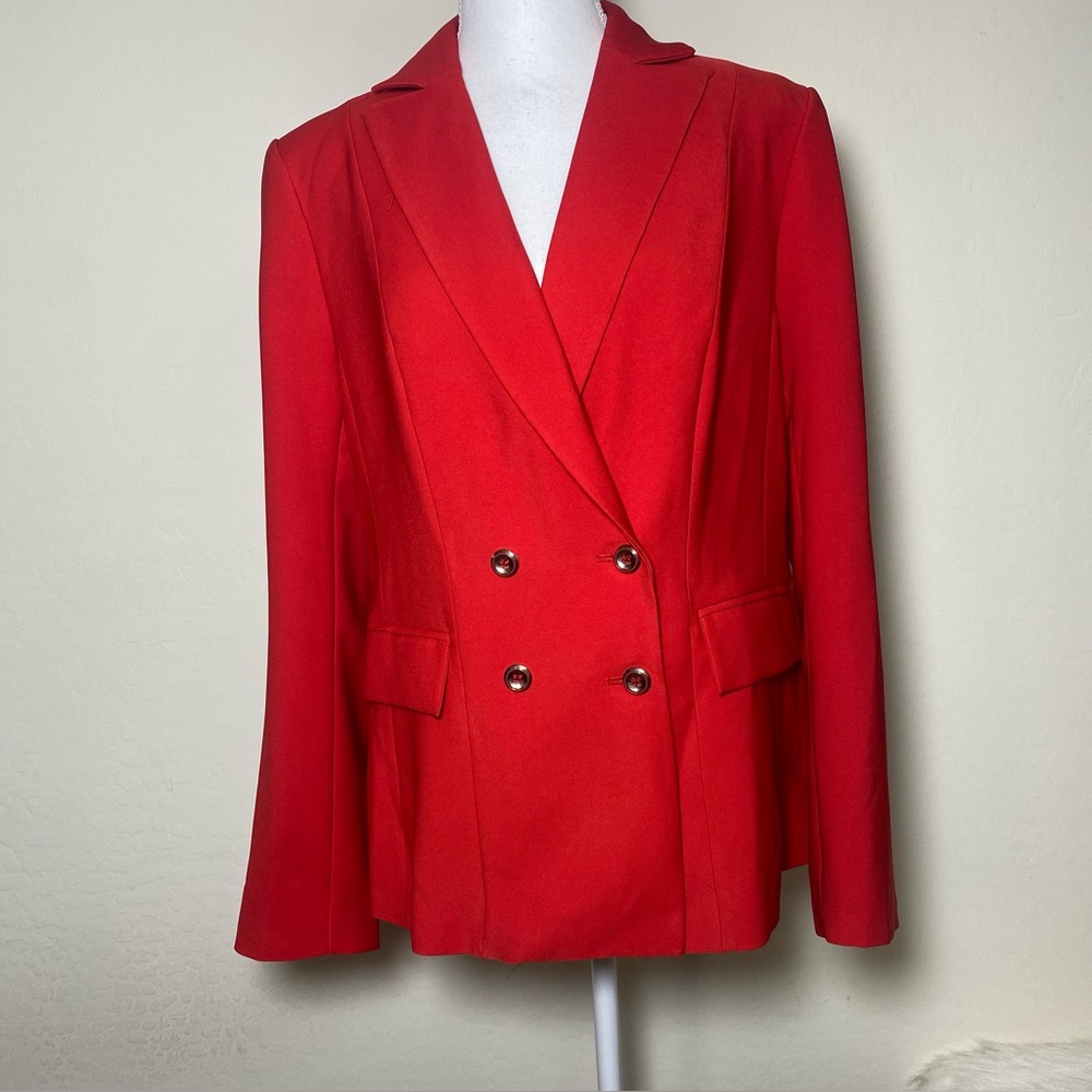 New York & Company Vibrant Red Blazer